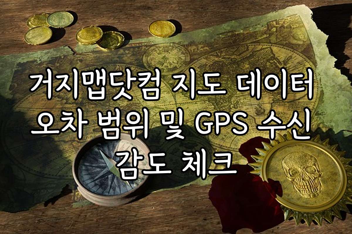 거지맵닷컴 지도 데이터 오차 범위 및 GPS 수신 감도 체크