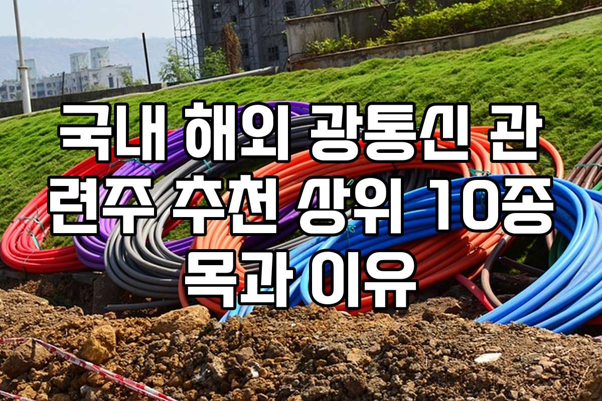 국내 해외 광통신 관련주 추천 상위 10종목과 이유