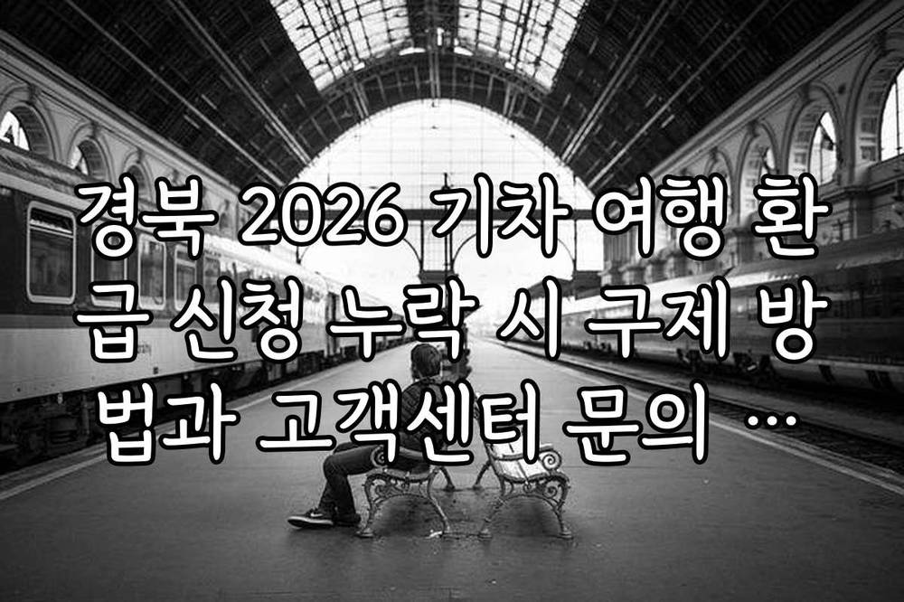 경북 2026 기차 여행 환급 신청 누락 시 구제 방법과 고객센터 문의 안내