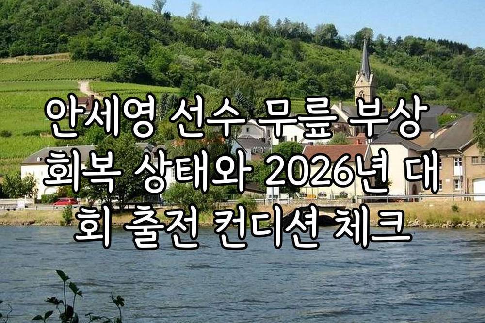 안세영 선수 무릎 부상 회복 상태와 2026년 대회 출전 컨디션 체크