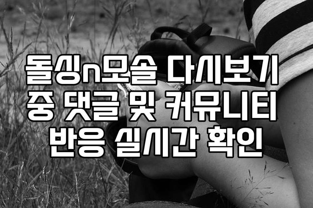 돌싱n모솔 다시보기 중 댓글 및 커뮤니티 반응 실시간 확인