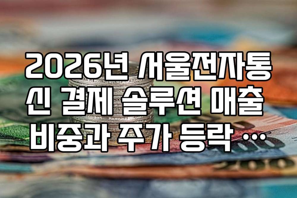 2026년 서울전자통신 결제 솔루션 매출 비중과 주가 등락 상관관계