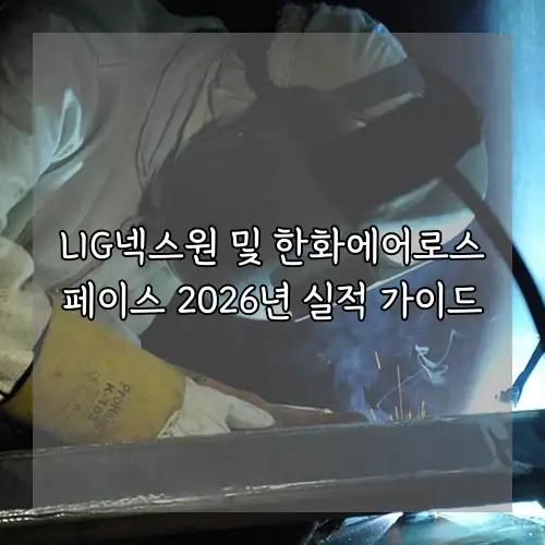 LIG넥스원 및 한화에어로스페이스 2026년 실적 가이드