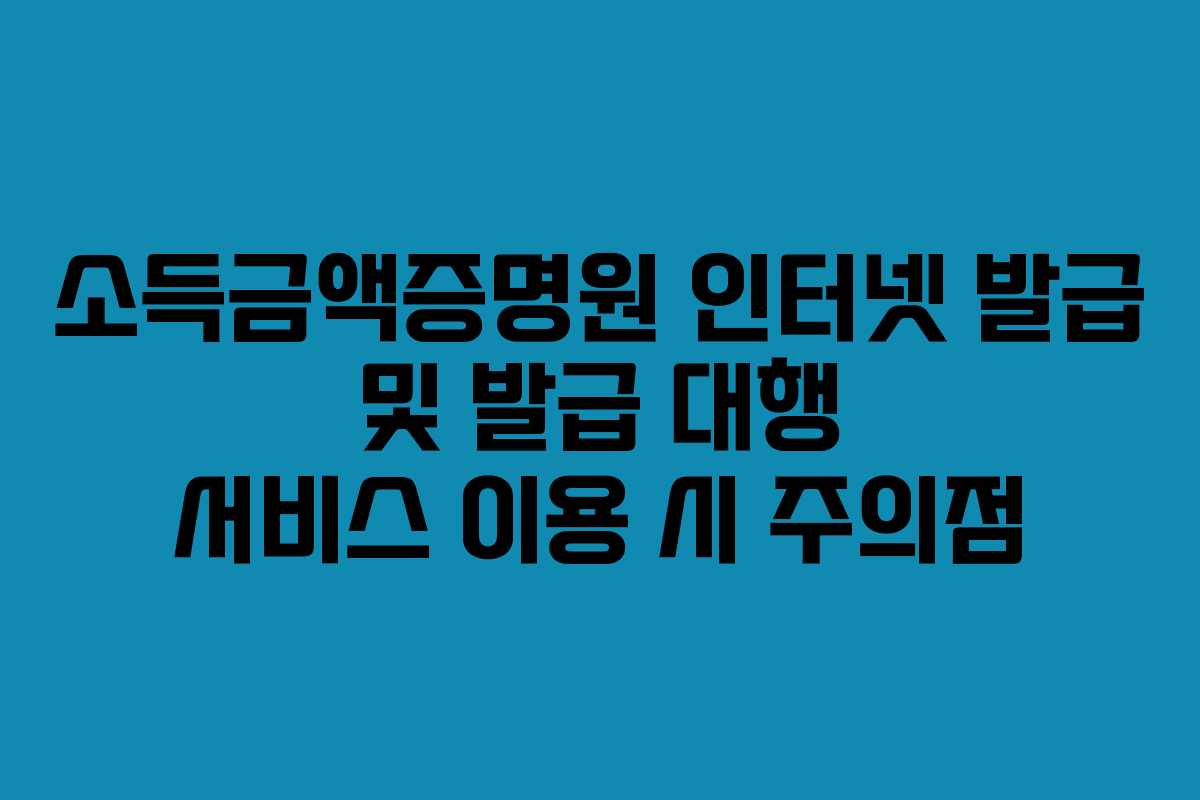 소득금액증명원-인터넷-발급-및-발급-대행-서비스-이용-시-주의점