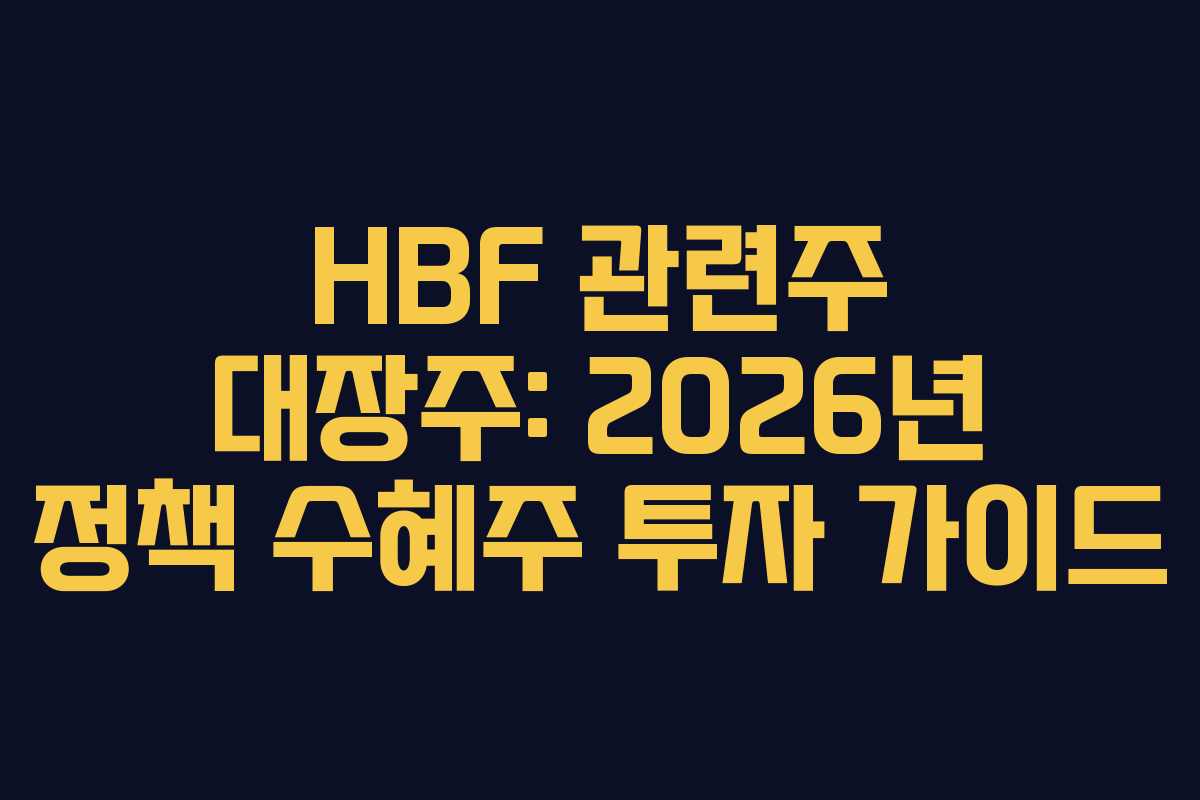 HBF-관련주-대장주-2026년-정책-수혜주-투자-가이드