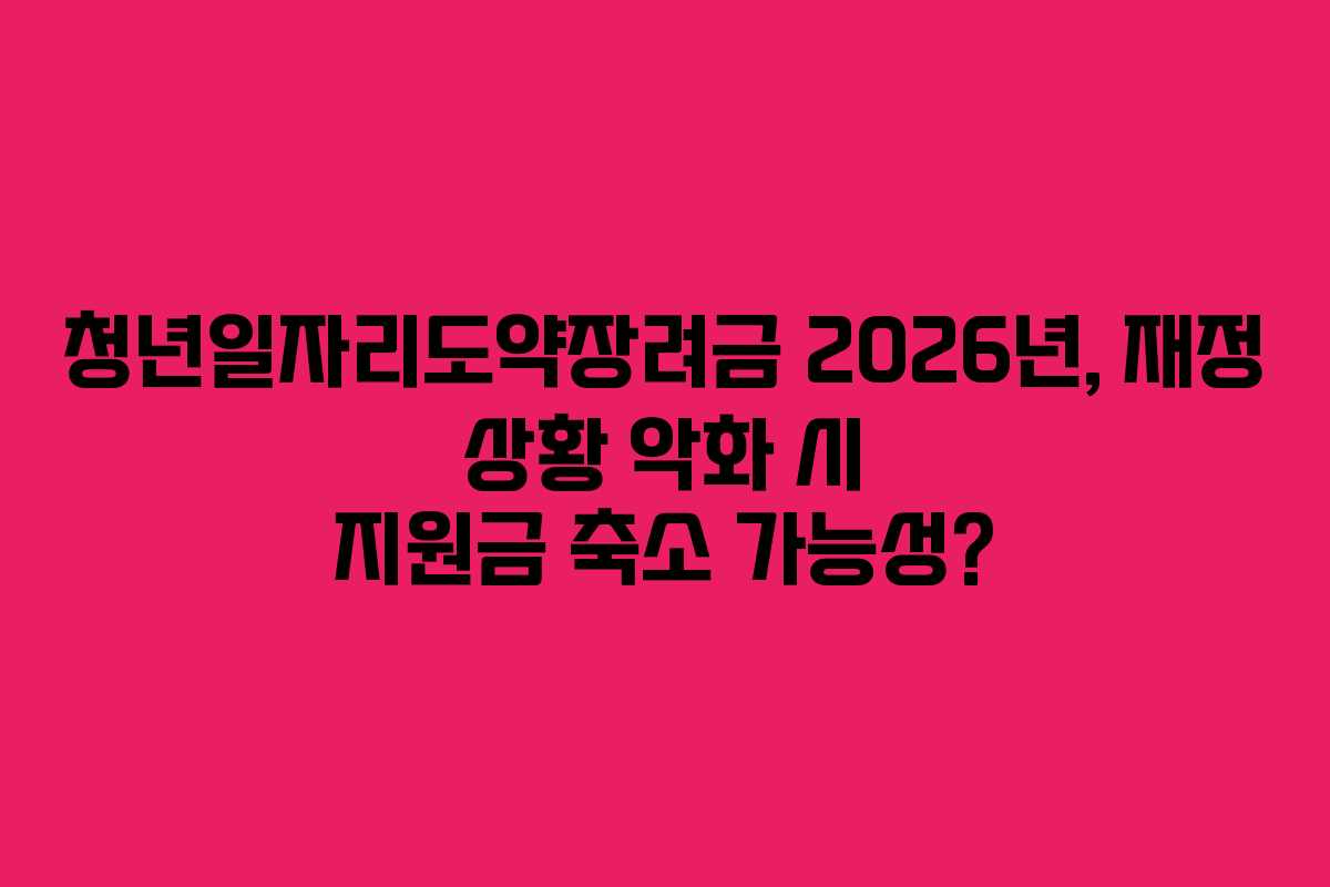 청년일자리도약장려금-2026년,-재정-상황-악화-시-지원금-축소-가능성